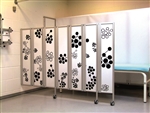 Extra Charge for Privacy Screen Abstract Design - Circle/Bubble Design