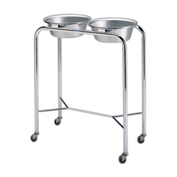 Pedigo Double Basin Stand, Stainless Steel