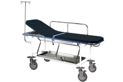 Pedigo P-172-C Transport Stretcher Complete, Fixed Height, with 4 Combination Swivel Lock & Brake Casters