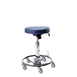 Pedigo P-6001 Stool, Surgeon's, Hydraulic, Foot Operated, with 16" Round Seat, Without Backrest