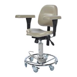 Pedigo P-7000 Stool, Foot Operated, with Contoured Seat and Backrest
