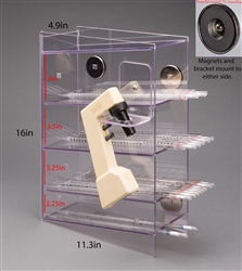 Poltex 4 PETG Serological Pipette (Pipet) Holder-4 Pocket (Magnets 4, Controller Bracket)