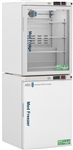 10 cu ft ABS Glass Door Refrigerator & Solid Door Freezer Combination - Hydrocarbon (Pharmacy Grade)