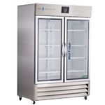 49 cu ft Glass Door Stainless Steel Pharmacy Freezer - Hydrocarbon