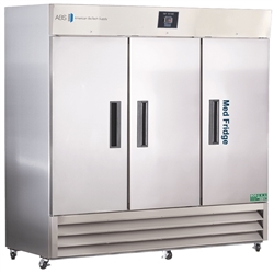 72 cu ft Solid Door Stainless Steel Pharmacy Refrigerator - Hydrocarbon (Pharmacy Grade)