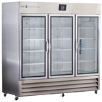 72 cu ft Glass Door Stainless Steel Pharmacy Refrigerator - Hydrocarbon (Pharmacy Grade) (Temperature Range: 2°C to 8°C)