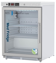 4.6 cu ft ABS Built-In Pharmacy/Vaccine Glass Door Refrigerator, Left-Handed, ADA Compliant - NSF/ANSI 456 Certified