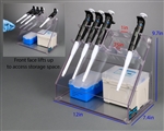 Poltex Pipette (Pipet) Rack with Hinged Storage Compartment