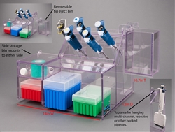 Poltex PETG Pipette (Pipet) Station-Tip Receptacle, Storage (K14)