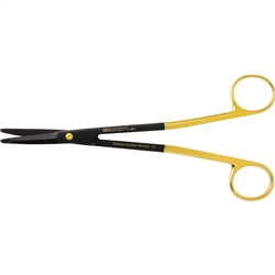 Miltex 7-1/4" Gorney-Freeman Scissors - Ceramic Coated Tungsten Carbide and SuperCut - Curved - Blunt Flat Tips