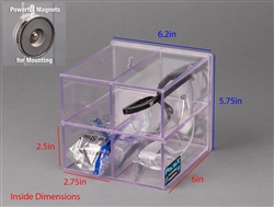 Protective Eyewear Holder-4 Position (Magnets 3)