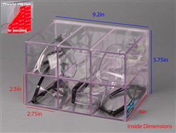 Poltex Protective Eyewear Holder-6 Position VHB (Very High Bond) Tape