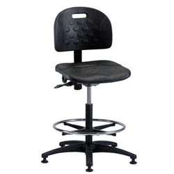 Brewer PT-3 Polyurethane Task Chair w/ Adjustable Footring (Seat Tilt)