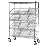 Lakeside Slanted Shelf Suture Cart 24 x 36 x 60