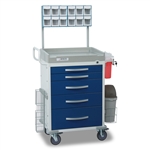 Detecto Loaded Rescue Cart - Blue (5-Drawers)