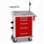 Loaded Detecto Rescue Series ER Medical Cart - Red (5-Drawers)