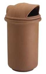 R&B 39 Gal Waste Receptacle w/ Dome Top