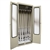 Harloff Scope Storage Cabinet, Metal Door with Tempered Glass and Key Lock