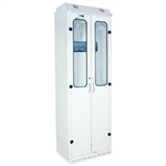 Harloff SureDry 10 Scope Cabinet with Dri-Scope Aid, Double Doors with Tempered Glass and Key Lock