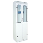 Harloff SureDry 5 Scope Cabinet with Dri-Scope Aid, Tempered Glass Double Doors with Basic Electronic Pushbutton Lock and Key Lock