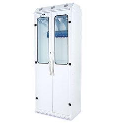 Harloff SureDry 8 Scope Cabinet with Dri-Scope Aid, Double Doors with Tempered Glass and Key Lock