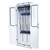 Harloff SureDry 8 Scope Cabinet with Dri-Scope Aid, Tempered Glass Double Doors with Key Lock