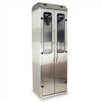 Harloff SureDry 10 Scopes Drying Storage Cabinet, Stainless Steel, Tempered Glass and Double Doors with Key Lock