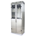 Harloff SureDry 8 Scopes Drying Storage Cabinet, Stainless Steel, Tempered Glass and Double Doors with Key Lock