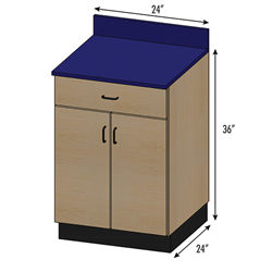 Pivotal Health Stor-Edge Medical Base Cabinet - 2 Doors and 1 Drawer