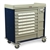Harloff Standard Line Medication Cart, Pull Out Shelf and 5" Bins Drawer Dividers with Electronic Locking Keypad Access, Standard Package