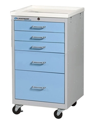 Lakeside 5-Drawer Mini Cart, Key Lock