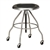 Clinton Stainless Steel Stool with Casters