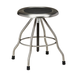 Clinton Stainless Steel Stool with Rubber Feet