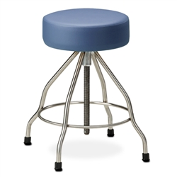 Clinton Stainless Steel Stool with Rubber Feet