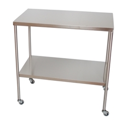 UMF Stainless Steel Instrument Tables with Shelf, 20"x48"