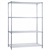 R&B Shelving Unit Wire Shelves without Casters, 18" x 48" x 72"