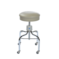Pedigo T-1038-W/C Operating Room Stool, Stainless Steel, with Casters
