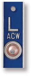 Techno-Aide Aluminum Left (5/8") Vertical Position Indicator Marker with 3 Character Maximum