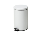 Clinton Small Round White Waste Receptacle