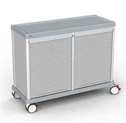 Lakeside Double Door Logistics Supply Cart, 43 Inches Tall