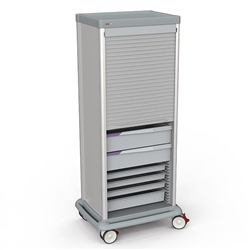 Lakeside Single Door Logistics Supply Cart, 71 Inches Tall