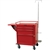 Harloff V-Series Short Emergency Cart, 24" Cabinet and Four Drawers with Push Handle, Breakaway Lock