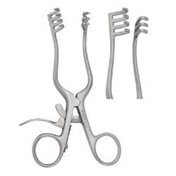 Miltex Weitlaner Retractor, 5-1/2" Blunt, 3x4 Teeth