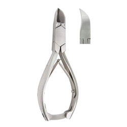 Miltex Nail Nipper, 5-5/8", Concave Jaws, Double Spring, Stainless Steel