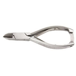 Miltex Nail Nipper, 5-5/8", Straight Jaws, Double Spring, Stainless Steel