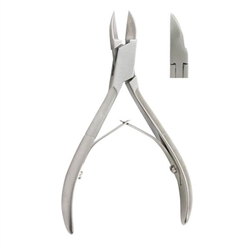 Miltex Nail Nipper, 4-5/8", Straight Jaws, Double Spring, Stainless Steel