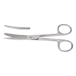 Miltex Operating Scissors, 6-1/2", Curved, Sharp/ Blunt Points