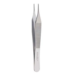 Miltex Dressing Forceps, 4-3/4", Serrated Tips