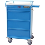 Harloff Value Medication Cart, 150 Cards with Basic Electronic Pushbutton Lock - Standard Package