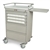 Harloff Value Medication Cart, Top Rail, Pull Out Shelf and 3.5" Bins Dividers with Key Lock - Standard Package